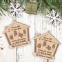 Thoughtful Long Distance Family Gift - Christmas Wooden Ornament For Meaningful Holiday Celebrations