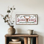 Vintage Sleigh Rides Key Holder – Christmas Decor with Reindeer, Hot Cocoa & Warm Blankets
