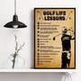 Touching Dad Golf Canvas - Personalized Sports-Themed Wall Art For Living Room