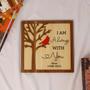 Touching Memorial Wood Sign - I Am Always With You - Sympathy Gift For Loss, In Loving Memory Decor