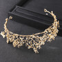 Baroque Retro Gold Dragonfly tiaras Bridal Headdress Simple hair accessories Birthday gift princess Crown
