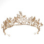 Baroque Retro Gold Dragonfly tiaras Bridal Headdress Simple hair accessories Birthday gift princess Crown