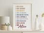 Personalized Inspirational Quote Canvas: Positive Affirmations Gift For Women - Motivational Wall Art