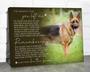 Heartfelt Pet Memorial Canvas With Photo & Quote - Custom Dog Remembrance For Home