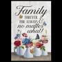 Family - Forever, For Always and No Matter What Canvas For Home Decor