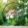 Personalized Grandma's Garden Stained Glass Suncatcher - Custom Birth Month Flowers For Mother's Day