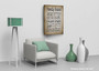 Vintage Family Rules Quote Canvas For Family Name - Personalized Wall Art DéCor For Living Room