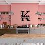 Metal Kitchen Wall Decor - Modern Home Sign - Black Wall Art