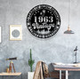 Personalized 60th Birthday Metal Sign For Dad - 1963 Vintage LED Wall Art