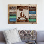Custom Father-Daughter Fishing Canvas - Gift for Fisherman Dad