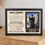 Personalized 'Gone Fishing' Memorial Canvas For Dad's Memory In Living Room