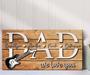 Personalized Dad Guitar Metal Sign For Guitar Lovers - Custom Name For Father's Day Rustic Home DéCor