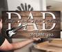 Personalized Dad Guitar Metal Sign For Guitar Lovers - Custom Name For Father's Day Rustic Home DéCor