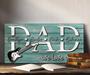 Personalized Dad Guitar Metal Sign For Guitar Lovers - Custom Name For Father's Day Rustic Home DéCor