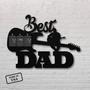 Personalized Dad Guitar Metal Sign For Music Lovers In Indoor & Outdoor Setting - Best Dad Ever