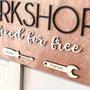 Customized Dad Garage Sign - Thoughtful Gift For Grandpa's Workshop Decor