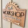 Customized Dad Garage Sign - Thoughtful Gift For Grandpa's Workshop Decor