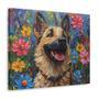 Vibrant Oil Painting Dog Wall Art For German Shepherd Moms - Personalized Nursery Decor And Memorial Gifts Canvas