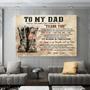 Personalized Veteran Police Dad Canvas Wall Art - Heartfelt Gift For Fathers And Veteran Lovers On Father’s Day