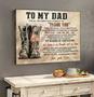 Personalized Veteran Police Dad Canvas Wall Art - Heartfelt Gift For Fathers And Veteran Lovers On Father’s Day