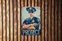 Law Enforcement Decor Vintage Metal Sign For Police Dad - Officer Gift, Thin Blue Line Art