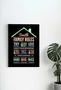 Personalized Family Rules Poster Canvas For Loving Home Values