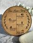 Heartfelt Relationship Timeline Wood Art For Couples - Perfect 1st To 10th Anniversary Gift