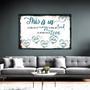 This Is Us Personalized Family Wall Art, Canvas for Rustic Home Decor