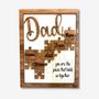 Thoughtful Dad Puzzle Wood Sign Christmas Gift From Kids With Personalized Names