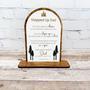 Touching Step Dad Gifts: Custom Wood Sign For Father's Day From Kids - Stylish Table Decor