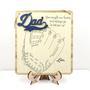 Touching Personalized Baseball Handprint Sign For Dad - DIY Keepsake For Father's Day