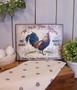 Personalized Rustic Farmhouse Kitchen Canvas Art Rooster Theme For Shabby Chic Decor