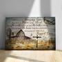 Rustic Farmhouse Flower Field Canvas - Jesus Landscape Inspirational Wall Art For Living Room - Thoughtful Gift