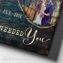 Thoughtful Wedding Anniversary Canvas Gift For Couples - Personalized Valentine Photo Art For Him & Her