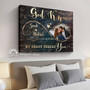 Custom Photo Canvas - Romantic Anniversary Gift for Couples