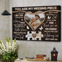 Missing Piece Love Story - Personalized Wedding Keepsake Canvas