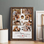 Valentine’s couple photo collage, custom You & Me design showcasing your favorite photos; sweet Valentine’s gift for partners