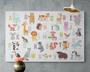 Animal Alphabet Canvas - Nursery & Kids Room Decor - Playful Animal Design For Babies