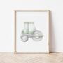 Construction Vehicle Canvas Set For Baby Boy Nursery Decor - Transportation Wall Art Prints For Boys Room