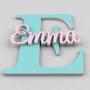 Enchanting Barbie-Themed Nursery Name Wood Sign - Personalized Wall Art For Baby Girl's Room DéCor