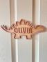 Personalized Dinosaur Name Sign - Custom Wood Decor for Boys' Bedroom