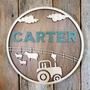 Personalized Farm-Themed Baby Boy Nursery Wood Sign - Rustic Decor For Boy's Room