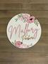 Personalized Floral Baby Girl Name Sign For Nursery - Layered Flower Design