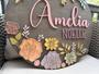 Custom Floral Baby Girl Nursery Sign - Personalized Wood Decor For Baby Shower Gift