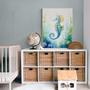 Nautical Nursery Canvas Set With Ocean Animal Art - Ideal For Ocean-Themed Baby Room