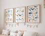 Nautical Nursery Canvas Set - Ocean Animal Alphabet Prints For Kids Room DéCor