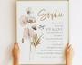 Thoughtful Personalized Baptism Canvas For Baby Girl Godchild Nursery DéCor