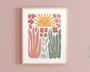 Boho Baby Girl Nursery Canvas Wall Art For Modern Nursery DéCor - Set Of 3