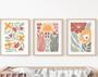 Boho Baby Girl Nursery Canvas Wall Art For Modern Nursery DéCor - Set Of 3