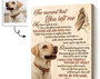 Thoughtful Dog Memorial Canvas - Personalized Pet Loss Gift For Living Room Decor